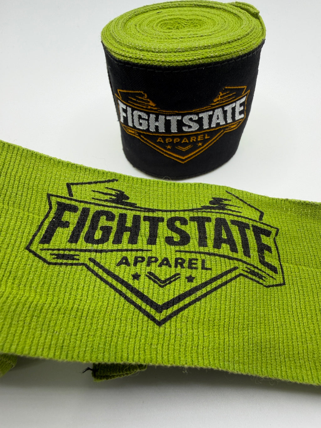 Army Green Hand Wraps with FightState Apparel Logo