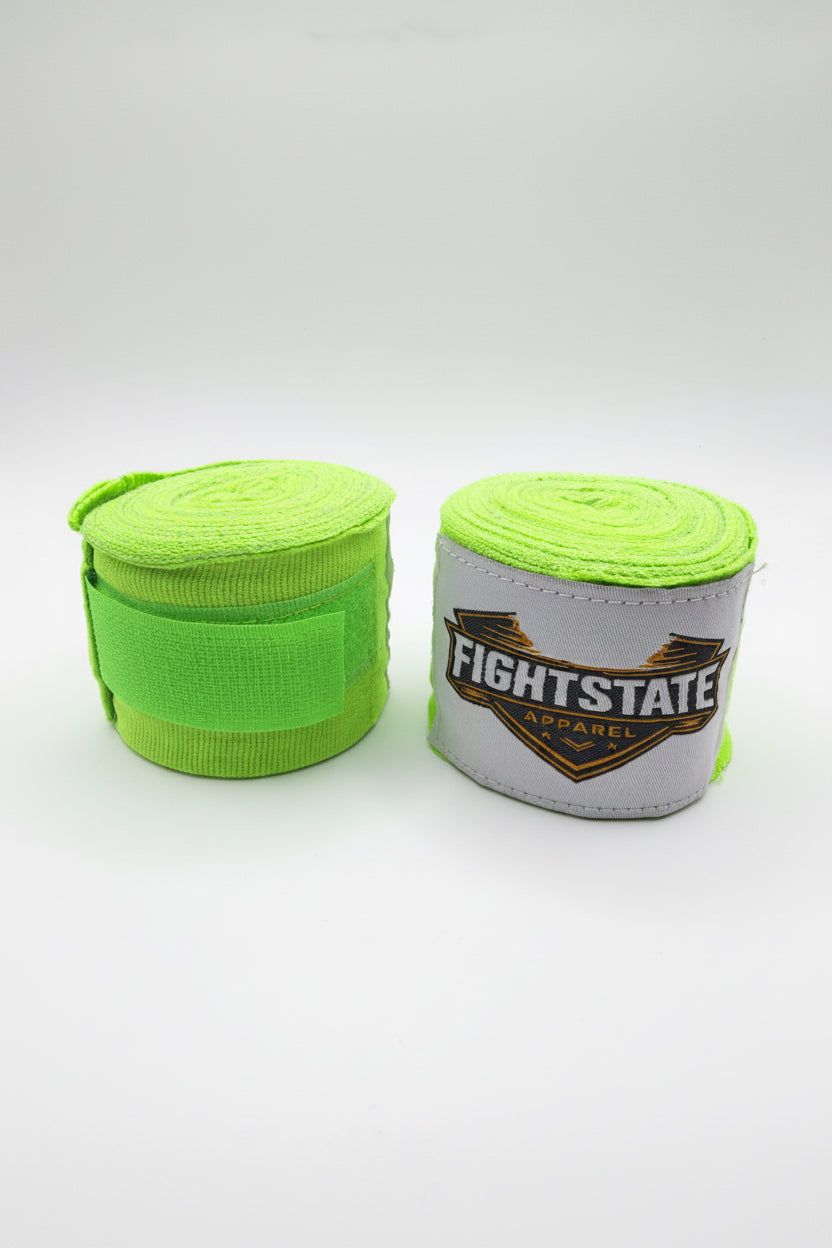 Fight State Apparel Neon Green Handwraps