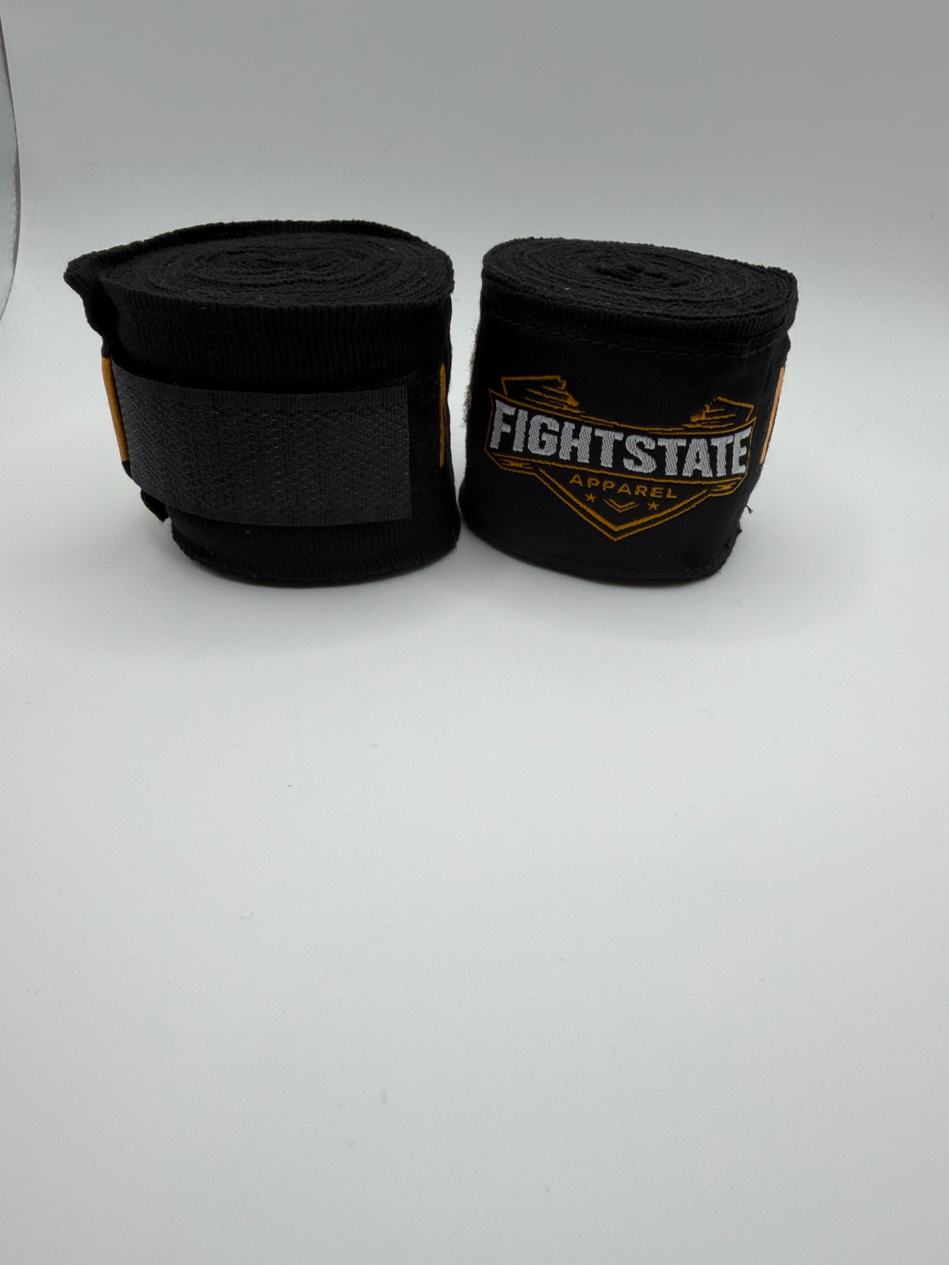 FightState Apparel Black and Gold Spartan Hand Wraps