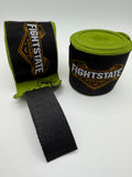 Army Green Hand Wraps with FightState Apparel Logo